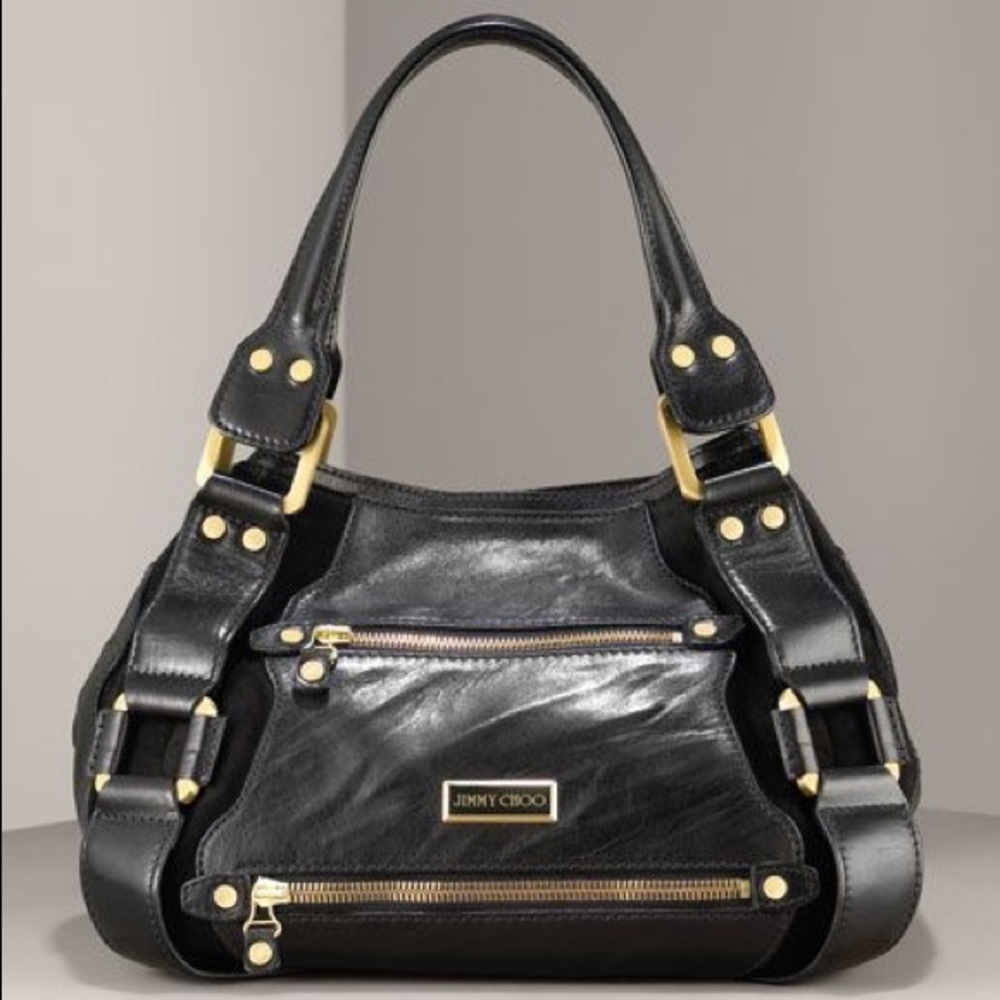 Jimmy Choo Mahala Silver Bag